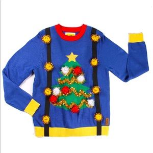 Men’s Ugly Christmas Sweater, 3D, XXL